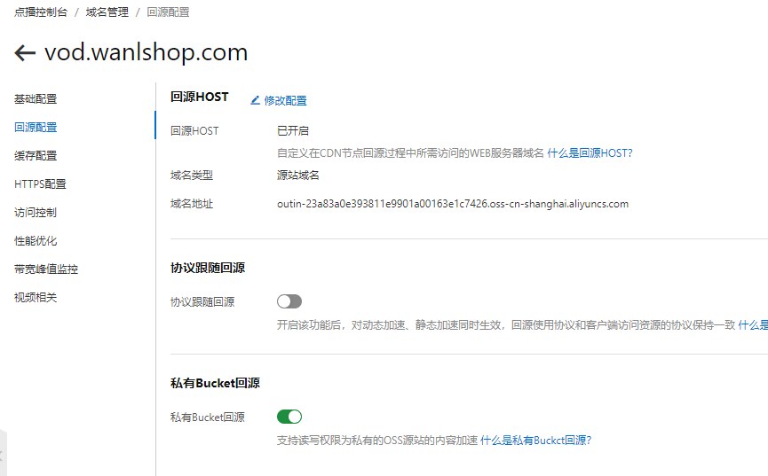 2.配置 私有Bucket回源